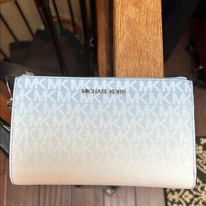 Michael Kors Gradient Blue and Cream Wallet